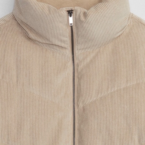 Gap Corduroy Short Puffer Jacket - Ivory Cream - Picture 3 of 6